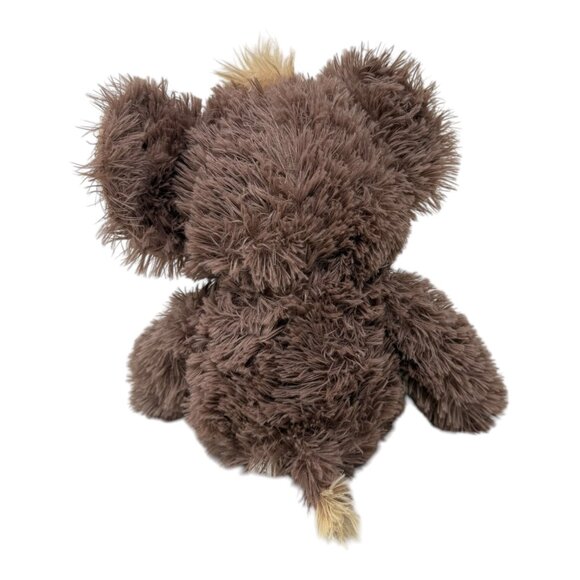 Peek A Boo Fluffy Elephant Plush Toy Stuffed Animal Brown Cuddly Companion - Picture 3 of 10